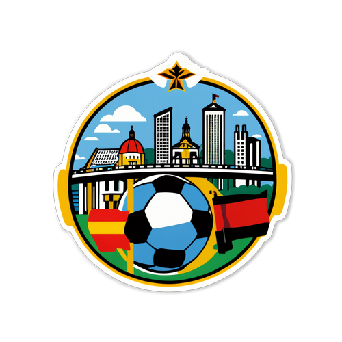 Saksa Stuttgart - jalkapalloteemainen design-sticker