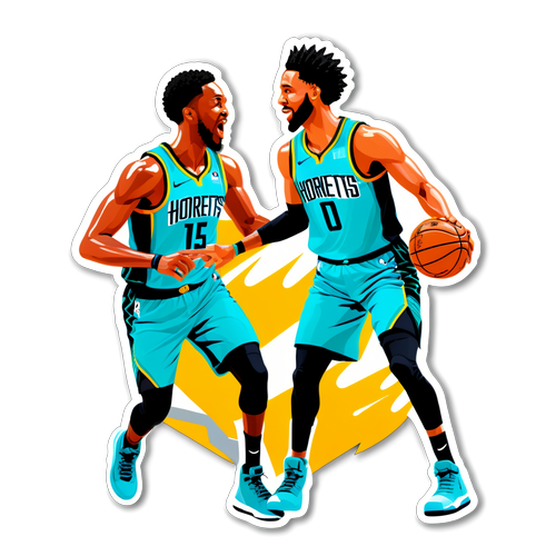 Sticker para sa Exciting Matchup ng Hornets vs Trail Blazers