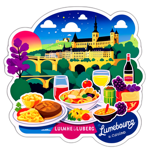 Chic Sticker ya Chakula na Utamaduni wa Luxembourg