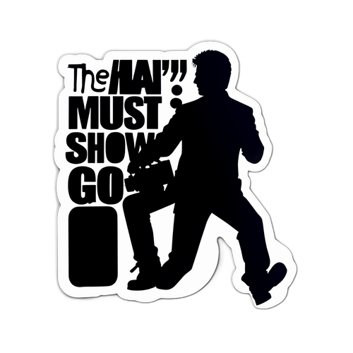 Autocollant Antoine de Caunes en Silhouette