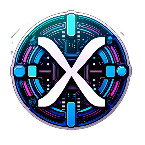 Autocollant avec le logo emblématique de XRP