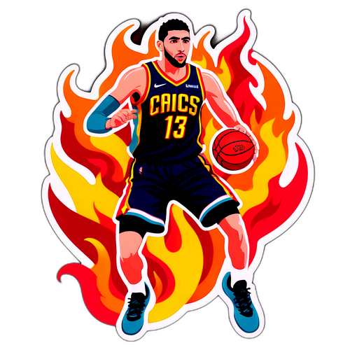 Sticker ni Georges Niang na may Liyab