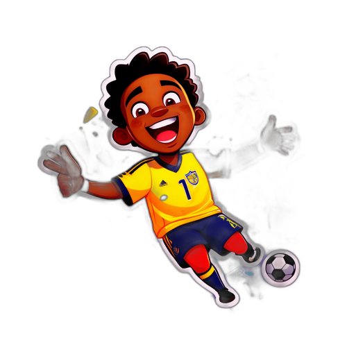 Veselá karikatura Nica Williamsa slavícího gól