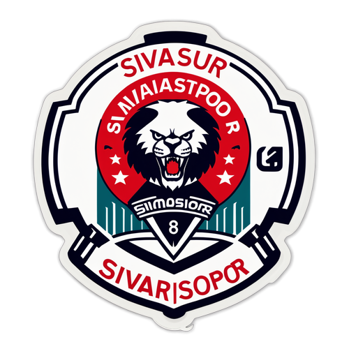 Sivasspor ve Samsunspor Logoları ile Stadyumları İle Futbol Tutkusunu Yansıtan Çıkartma