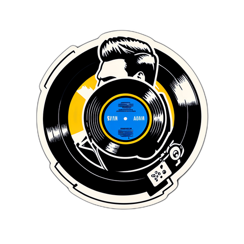 Vinyl Record Sticker van Bryan Adams