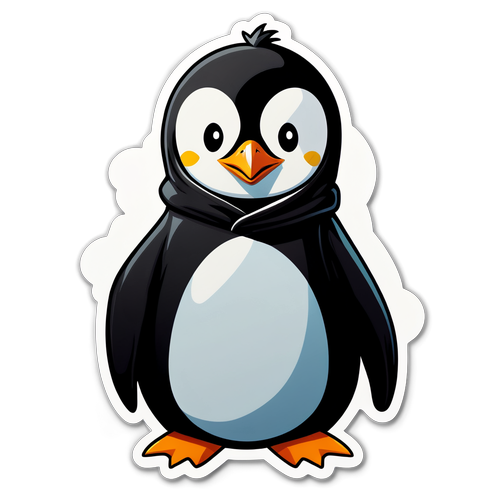 Penguin in Hacker Hoodie