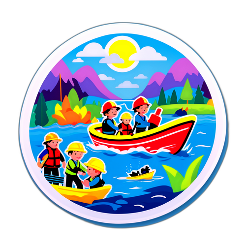 Stiker Bertema Lingkungan: Upaya Penyelamatan Banjir