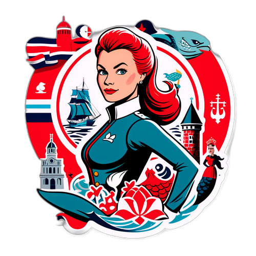 Sticker af Mette Frederiksen som stærk leder