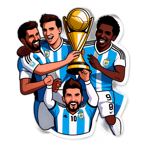 Sticker Merayakan Liga Profesional Argentina