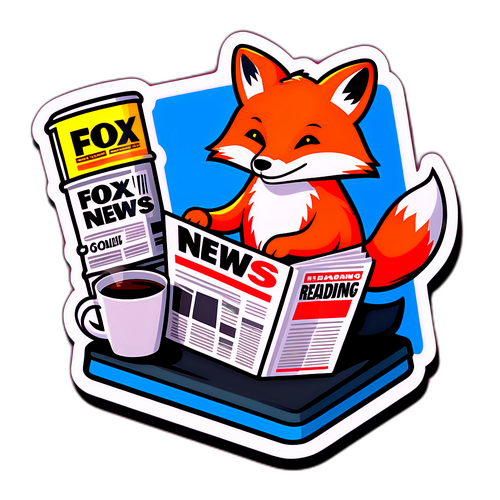 Uutissalonki-tarra, jossa on Fox News -logo