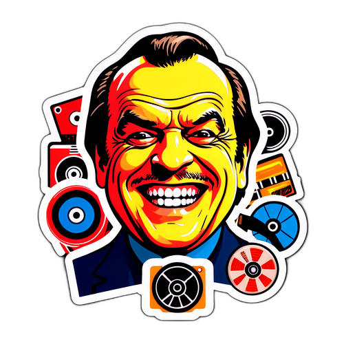 Styliserad karikatyr av Jack Nicholson