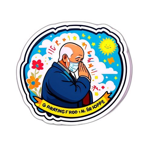 感謝と希望のメッセージステッカー