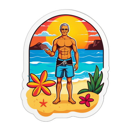 Αυτοκόλλητο: Γιώργος Τσουκαλάς στην Παραλία