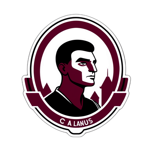 Stiker Logo CA Lanus Minimalis