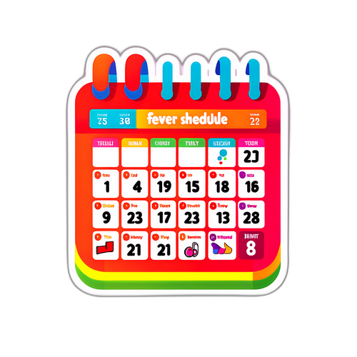 Fever Schedule Calendar Sticker