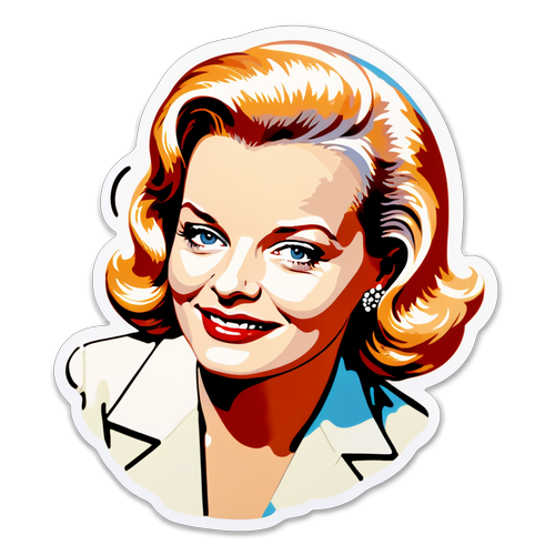 Eerbetoon aan Gena Rowlands: Vintage Stickers voor Filmfans