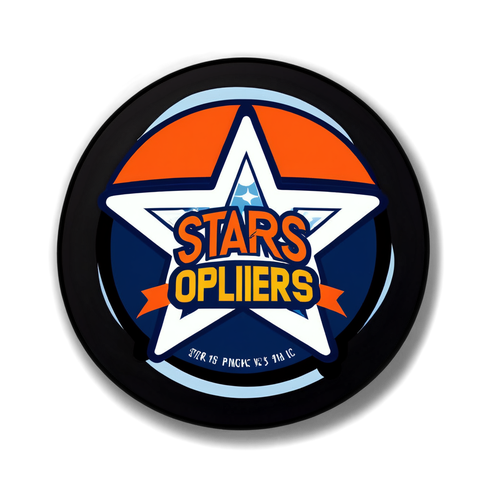 Hockey Puck Showdown Sticker