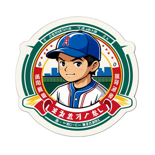 青森県高校野球の強いチームスピリットを表現したステッカー