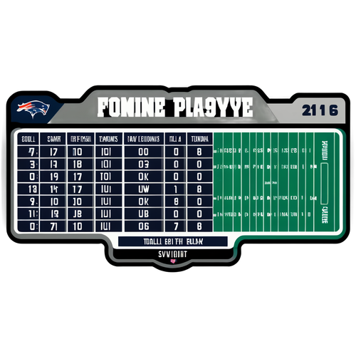 Futuristic NFL Playoff Schedule Sticker