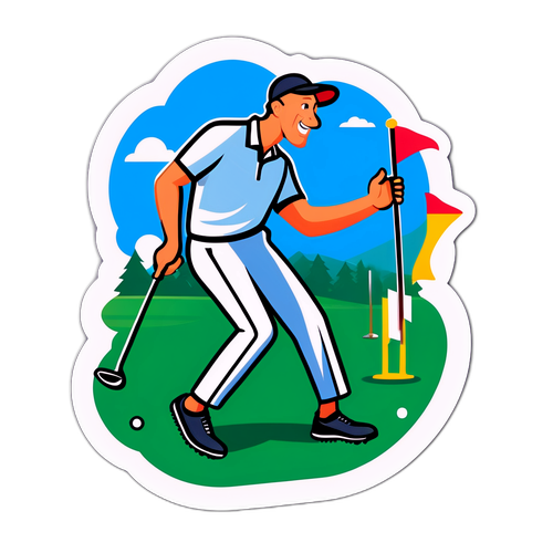 Scottie Scheffler Golfklistermärke