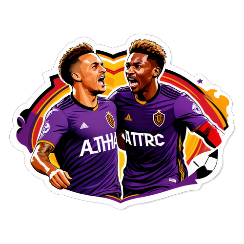 Stiker Dinamis Pemain Sepak Bola Atlanta United dan Orlando City