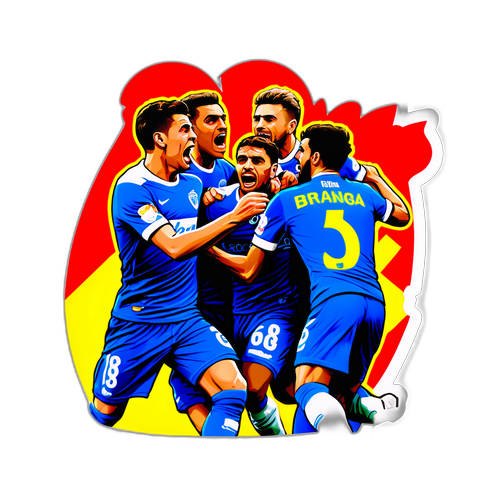 Spelmoment tussen Genk en Braga