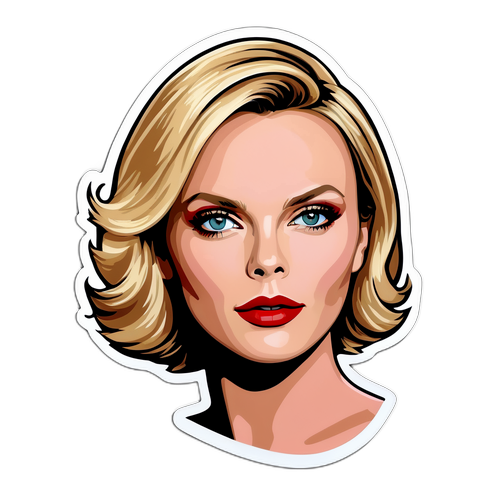 Sticker chic cu Charlize Theron