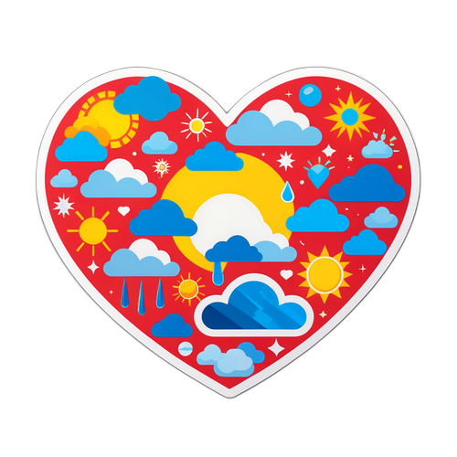 Biểu tượng trái tim thời tiết