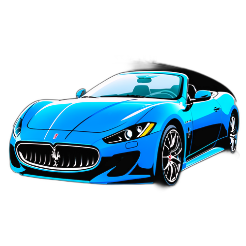 经典玛莎拉蒂跑车贴纸