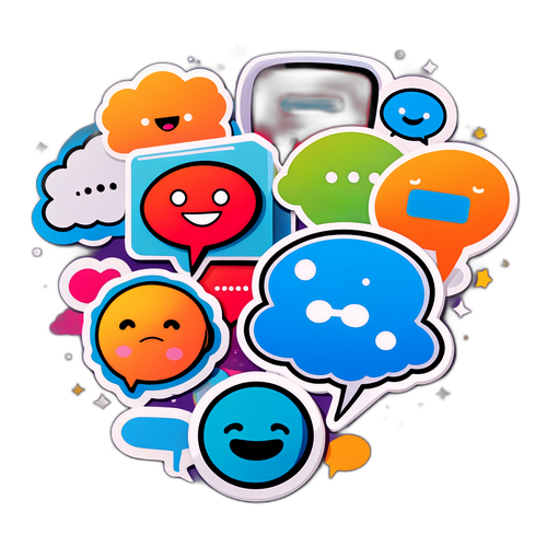 Stiker Momen Viral dengan Balon Pikir