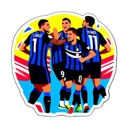 Kutlama Anı: Icardi ve Takım Arkadaşları