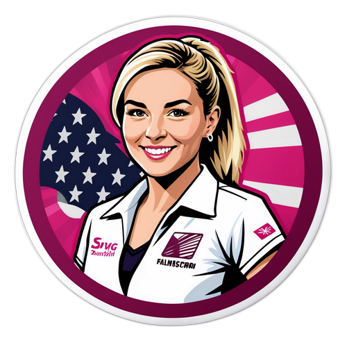 Fallon Sherrock darts ikon portré