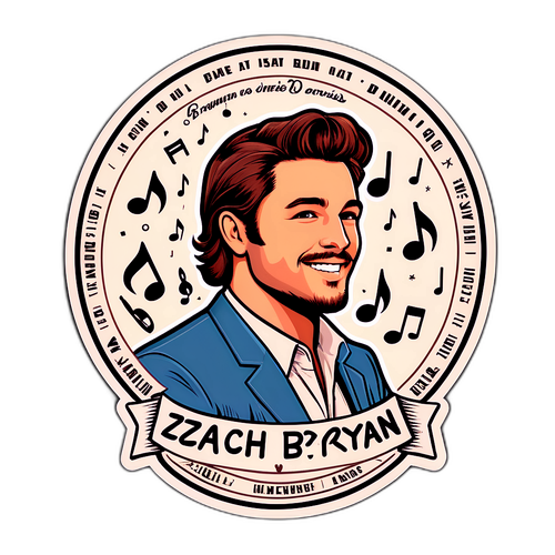 Vintage sticker av Zach Bryan