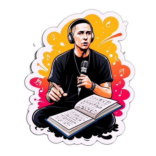 Eminem che scrive testi