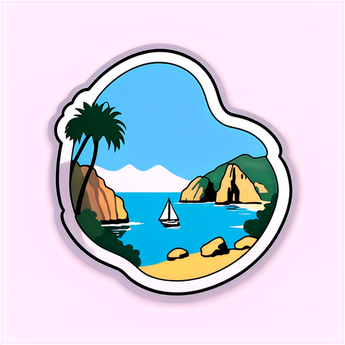 Een serene sticker van Cala Goloritze