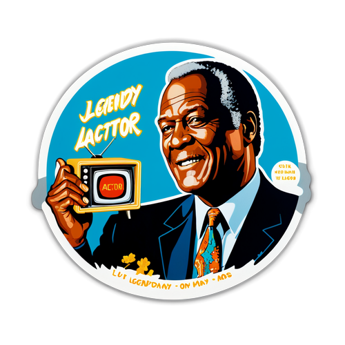 Celebrate the Magic: John Amos - A Tribute to a Legendary Actor in Silhouette!