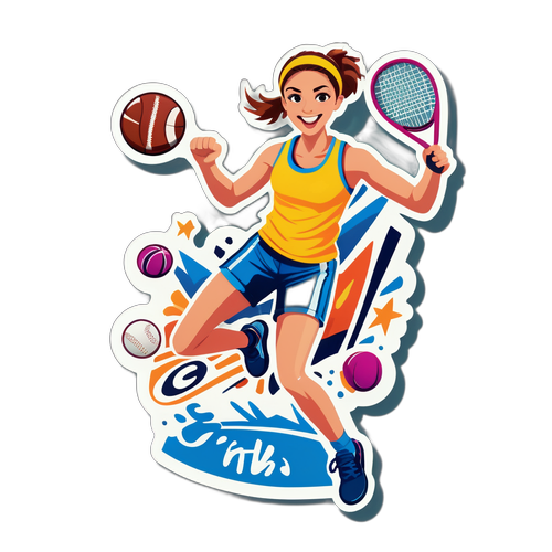 Sportieve Emma Moortgat in Actie