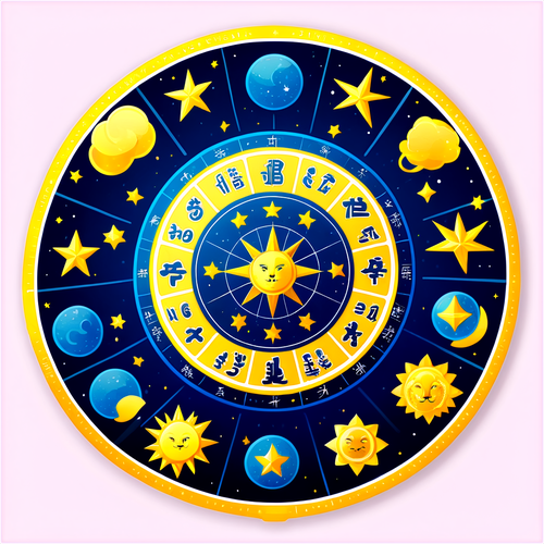 上升運勢的星座貼紙