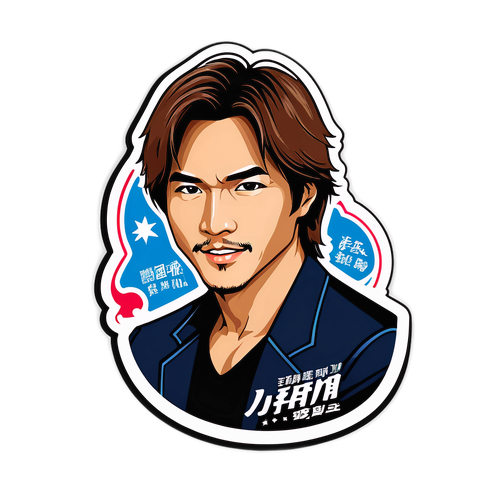 設計一個貼紙，展現言承旭的經典造型與代表名言