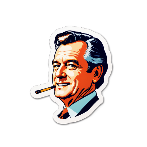 Vintage sticker med inspirerende ord