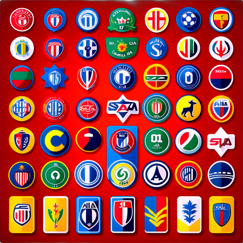 세리에 A 팀 로고 디자인 컬렉션
