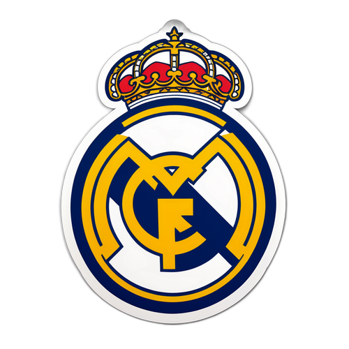 Stiker Pemberani dengan Lambang Real Madrid