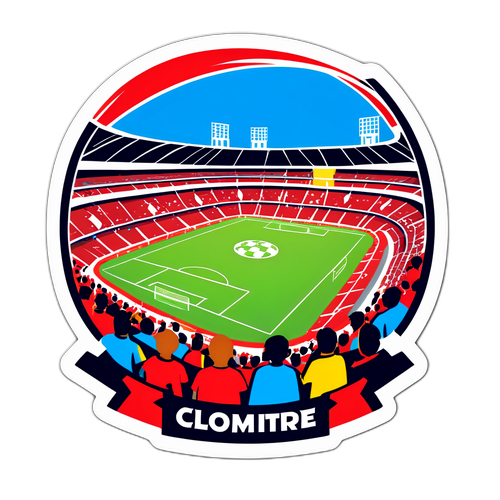 Estadio durante el partido entre Colón y Club Mitre