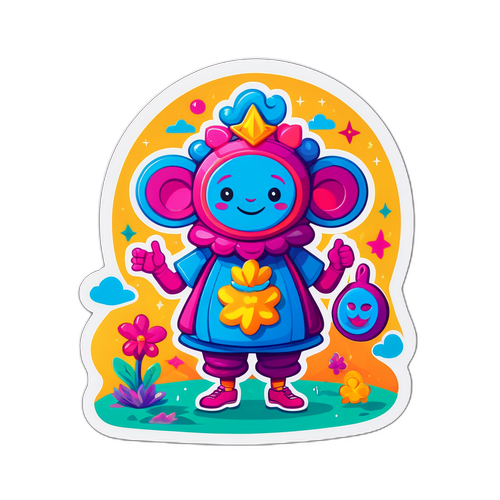 Personaggio giocoso e creativo