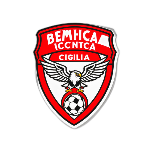 Klistermärke med Benfica-emblem
