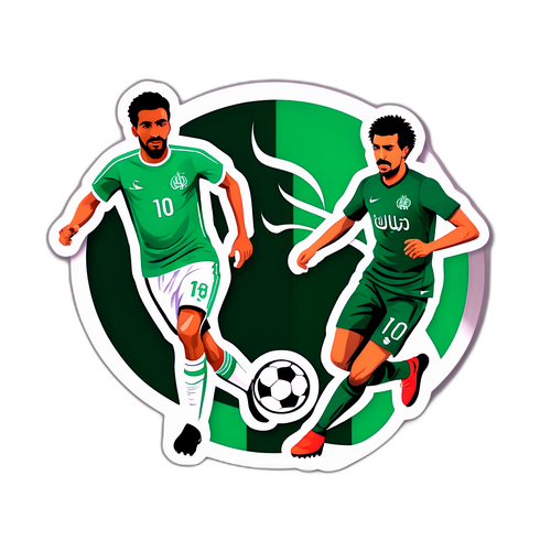 Hình dán cầu thủ Saudi Pro League vượt qua đối thủ