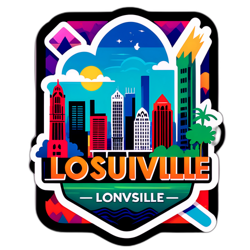 Sticker Skyline di Louisville