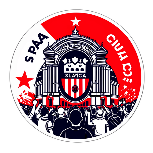 Sticker Gabungan Stadium Slavia Praha dan Athletic Club