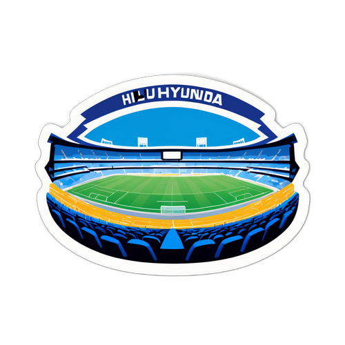 Stiker Penggemar Ulsan Hyundai di Stadion
