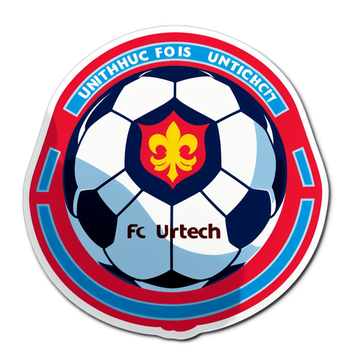 FC Utrecht Sticker met Blije Voetbal